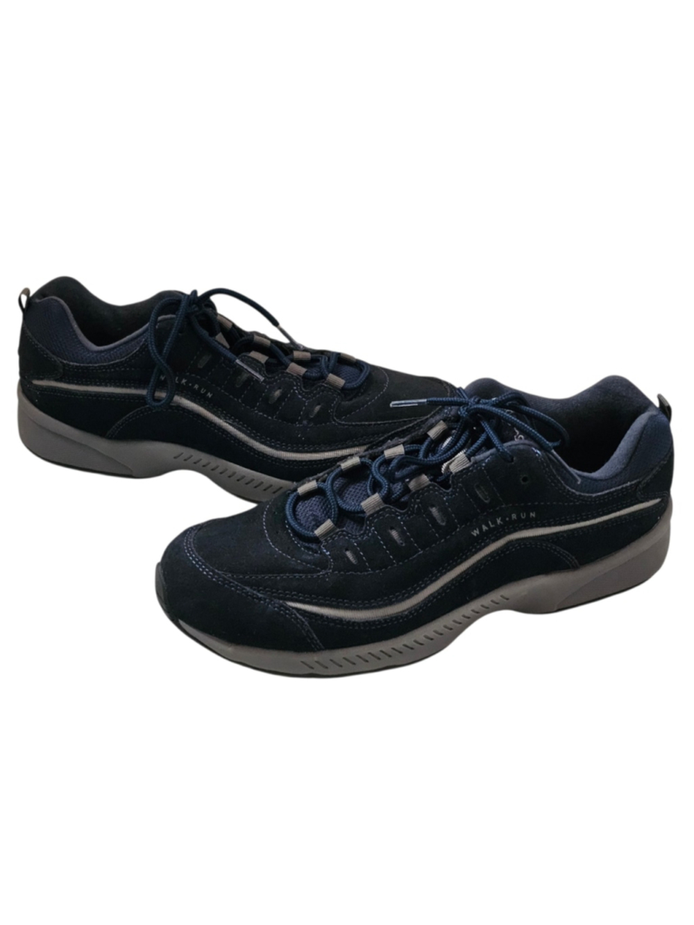 Easy Spirit Romy Womens 10.5 M Navy Suede Walking Shoes Sneakers NWOB